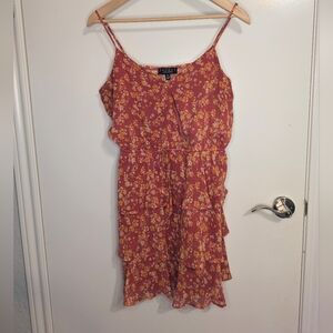 Floral Tiered Dress with Spaghetti Straps